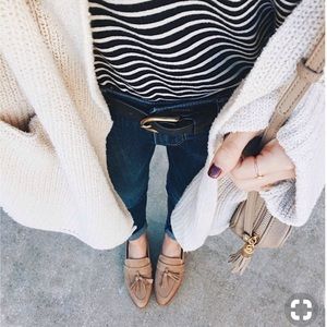 Gianni Bini Women Brown Suede Brewsten Tassle Mule